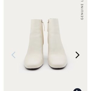 OAK + FORT boot 5267 cream leather ankle boot